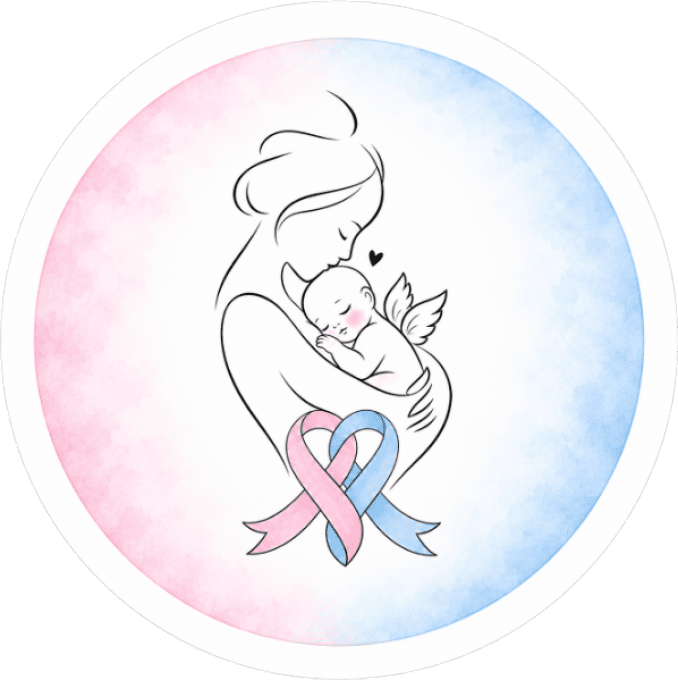 Soutien au deuil périnatal – Badge, porte-clés ou magnet 003