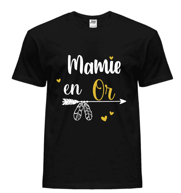 Tee-shirt Mamie en or