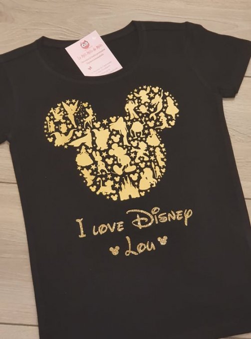 Tee-shirt I love Disney Enfant