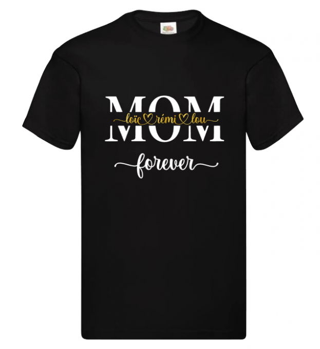 Tee-shirt Mom + prénoms