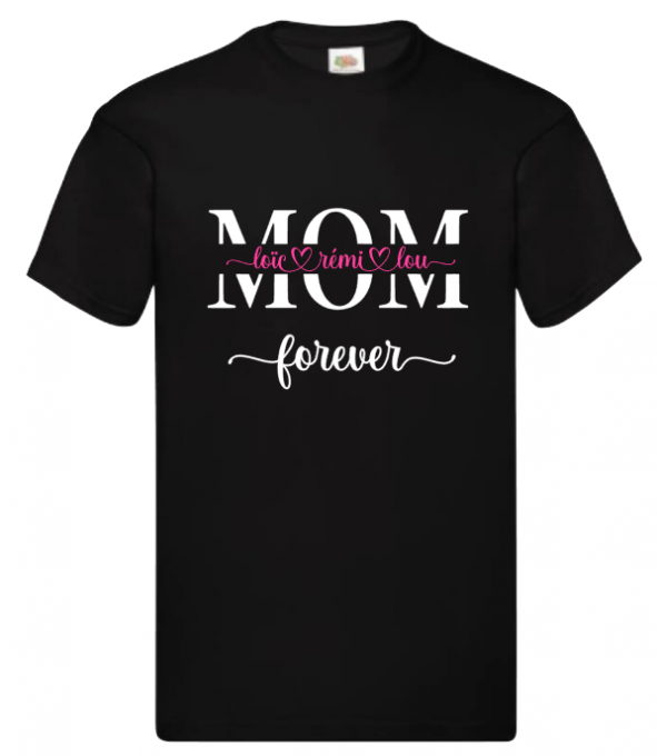 Tee-shirt Mom + prénoms