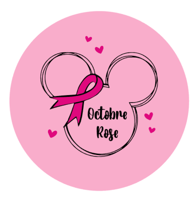 Badge ou Porte clés minnie rose