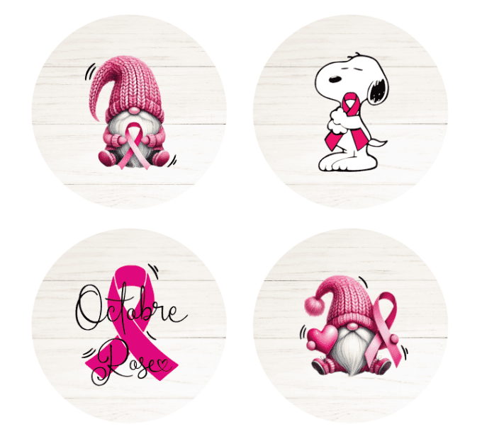 Lot de 4 Magnets 4cm
