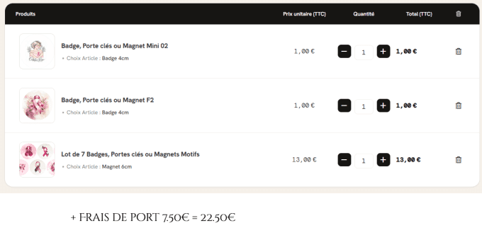 Commande Nelly Payet