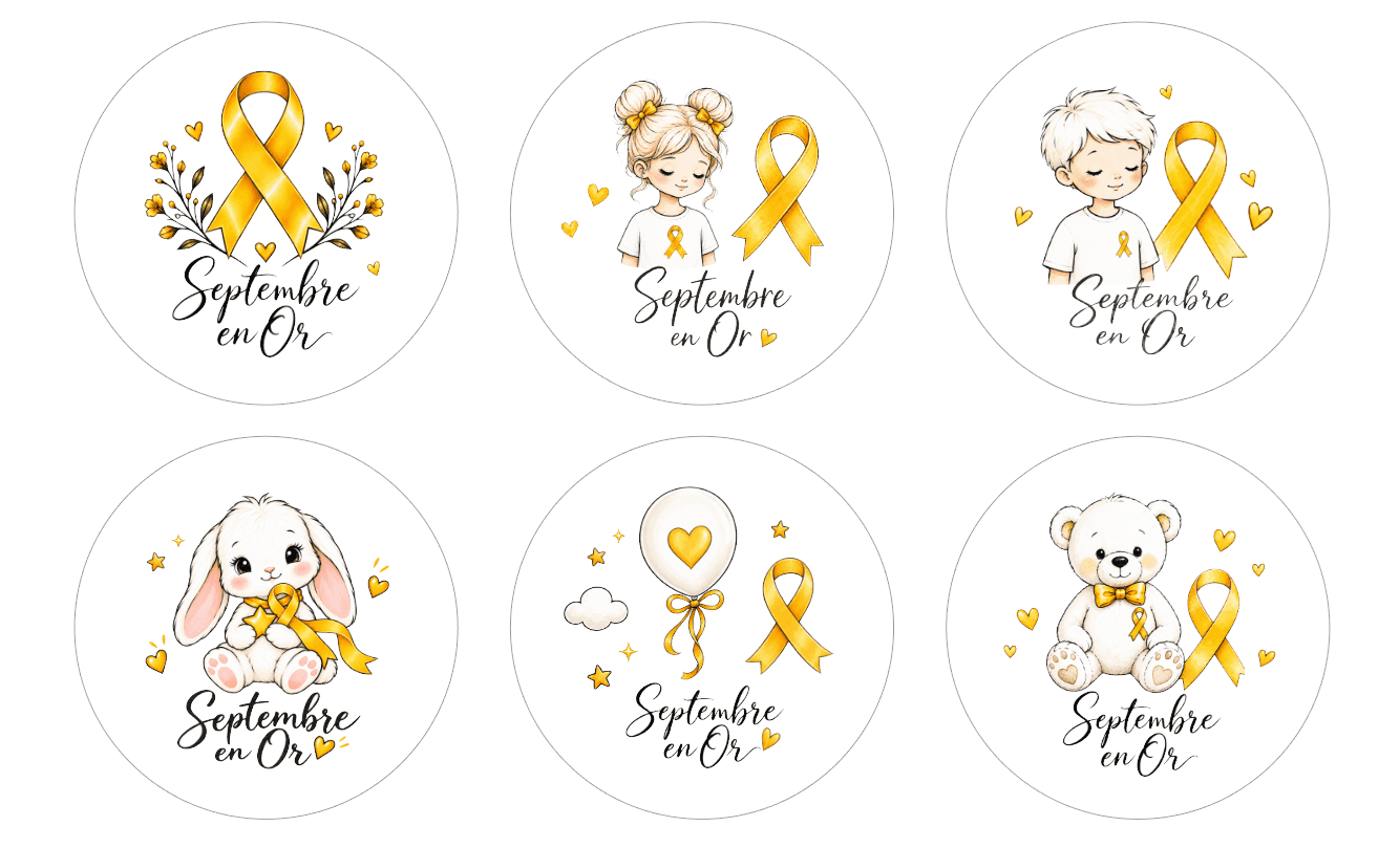 Lot de 6 Badges, Porte clés ou Magnets Les Minimalistes