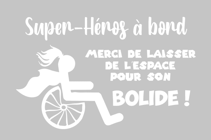Stickers Blanc 30cm