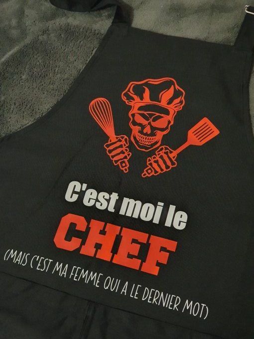 Tablier adulte c'est moi le chef